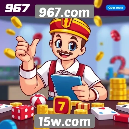Experiência do usuário no site de jogos 967.com